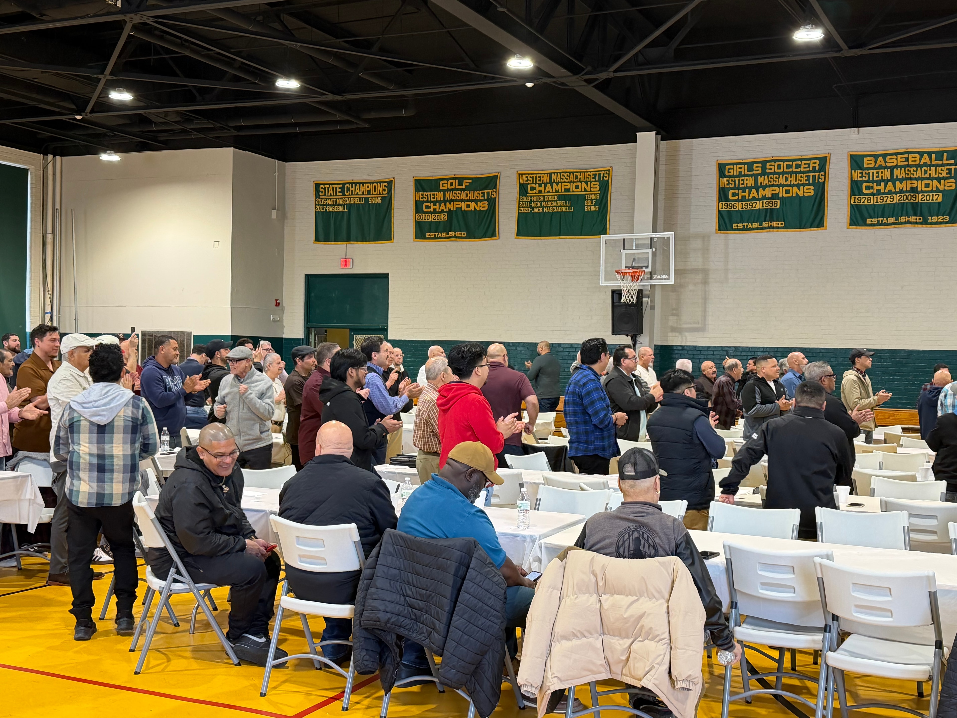 Men of El Camino Community gathered for the Men's Breakfast event