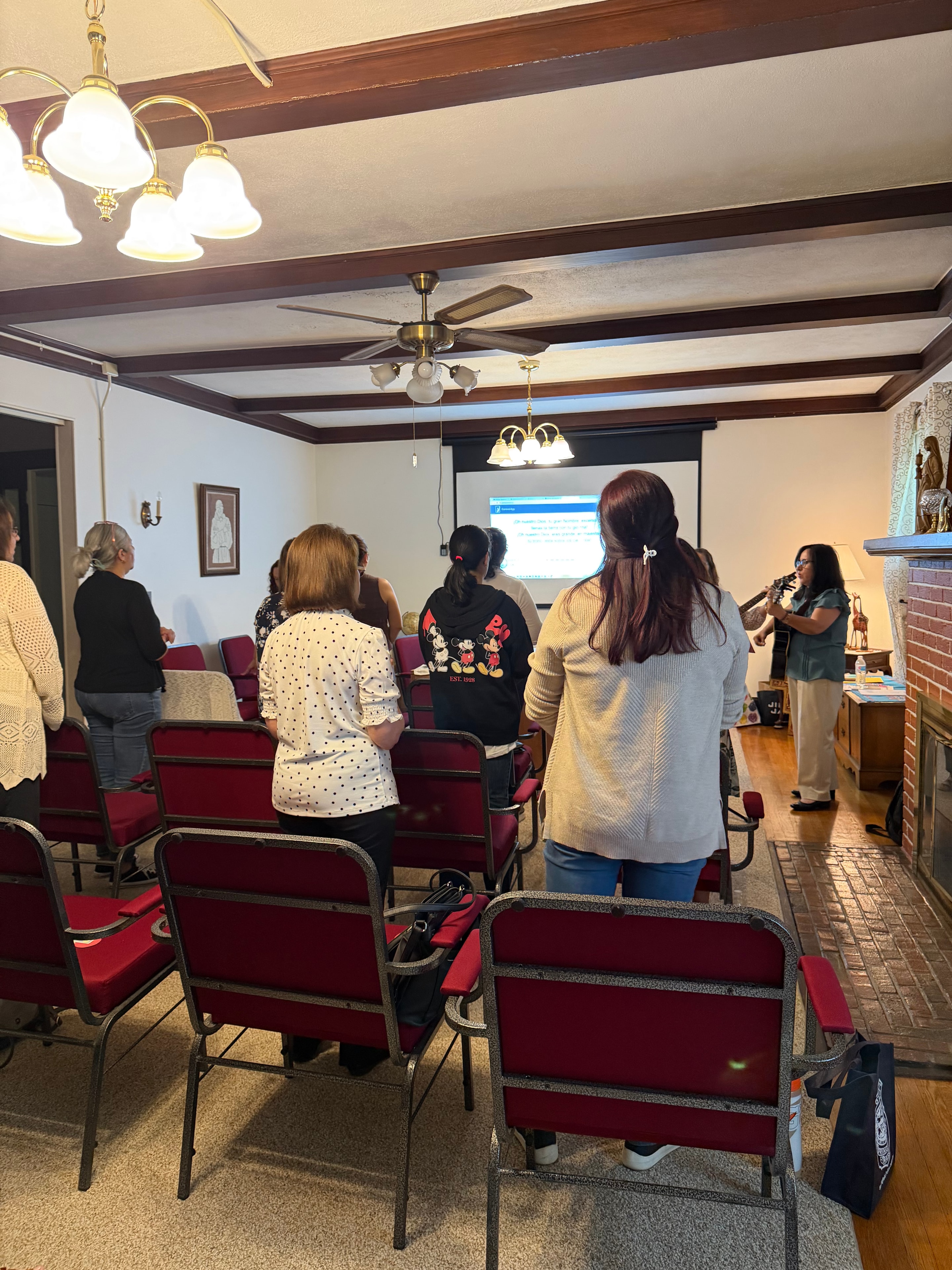 Community gathered in worship